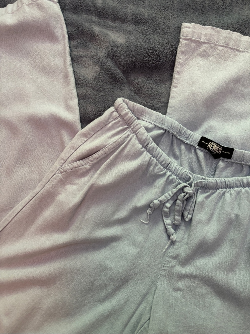 Rewash Baby Blue Elastic Waist Sweatpants